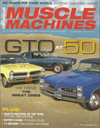 HEMMINGS MUSCLE MACHINES 2014 DEC - GTO Spcl, IMSA GTO CAMARO, 50 LX
